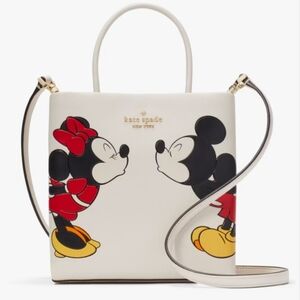 New with tags kate spade disney minni micky kiss satchel